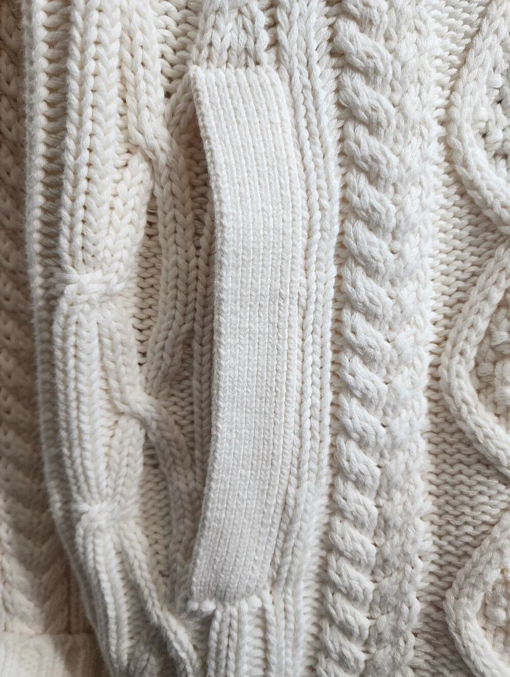 Banana Republic Men Cable Knit Shawl Collar Cardigan Sweater Ivory XXL Tall